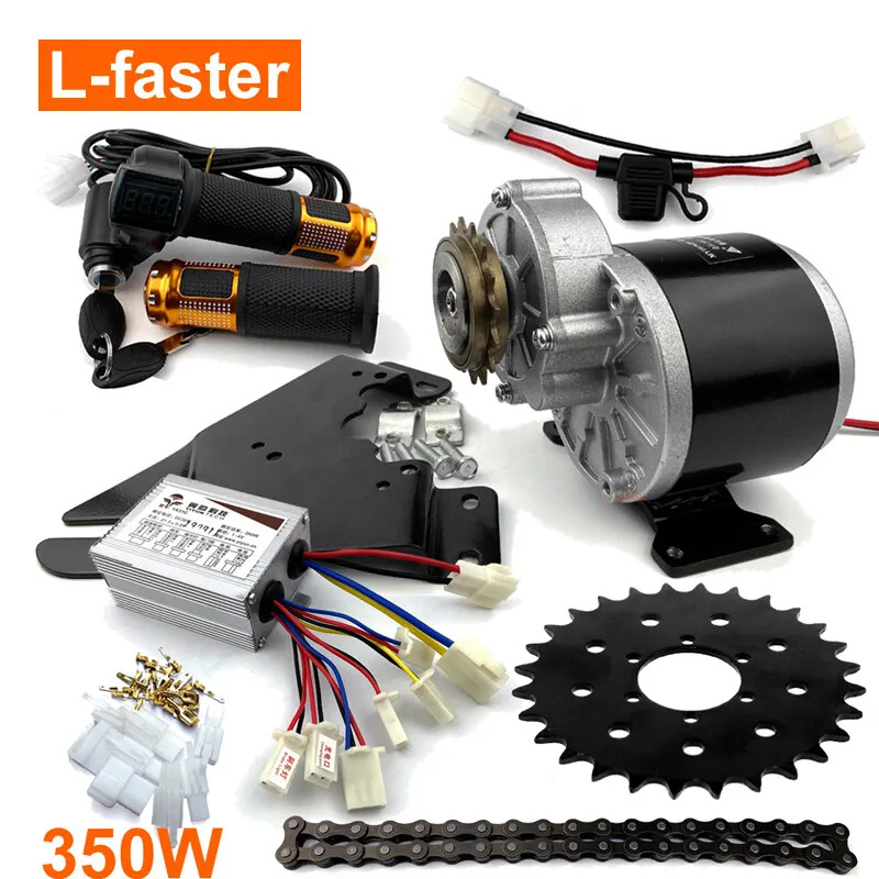 A picture of the parts of a 1016Z motor kit.